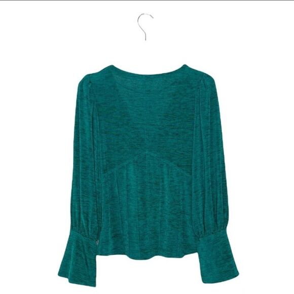 Free People Killer Queen Top in Dark Green - Picture 4 of 7